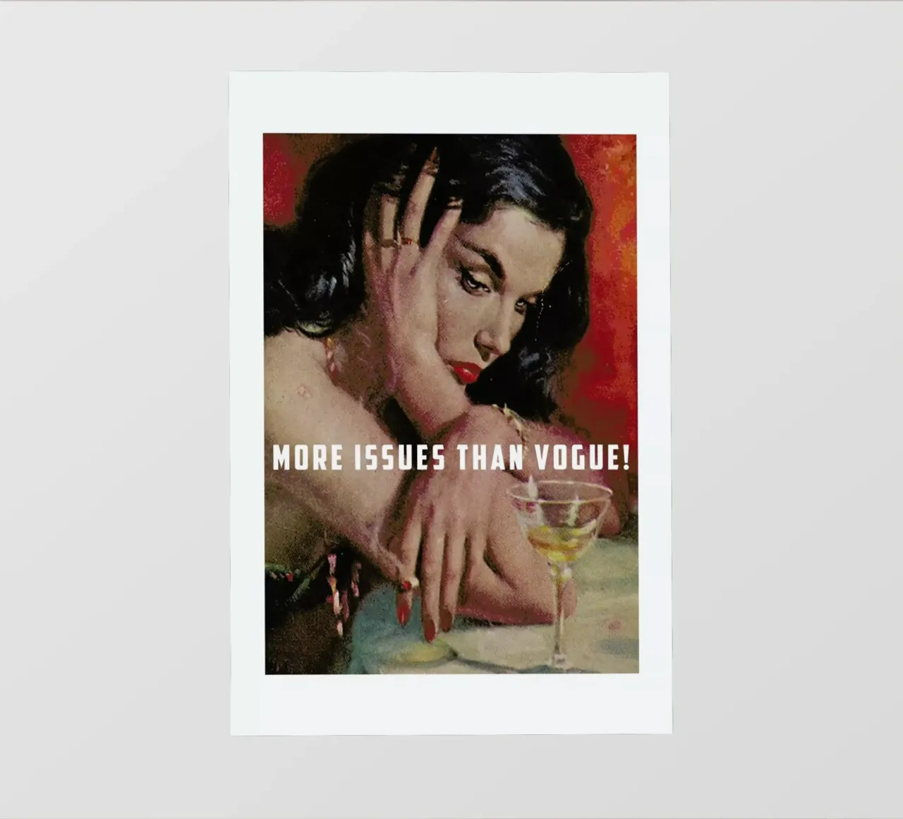 More Issues Than Vogue! pellicola backlit da Gallery Print and Art Limited