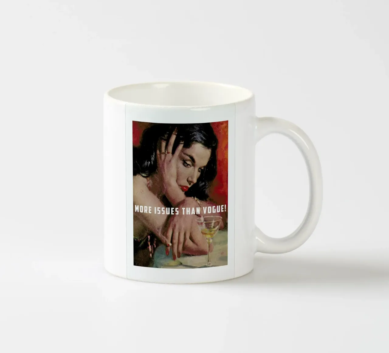More Issues Than Vogue! tazza in ceramica da Gallery Print and Art Limited