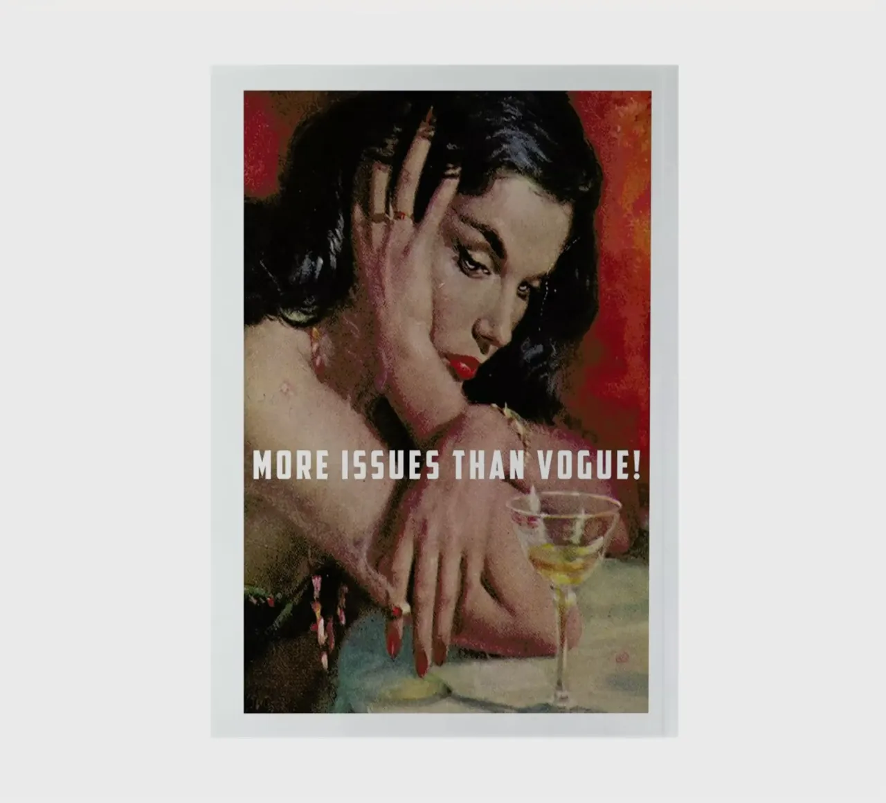 More Issues Than Vogue! notebook by Gallery Print and Art Limited