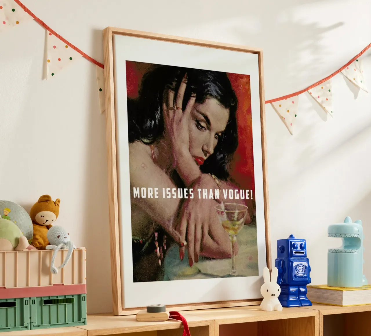 More Issues Than Vogue! tela da Gallery Print and Art Limited