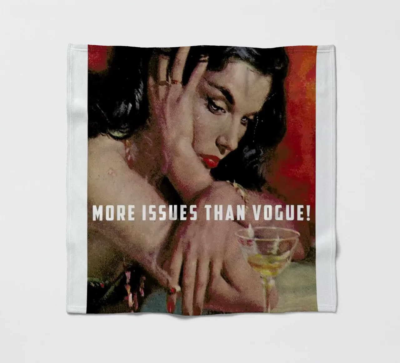 More Issues Than Vogue! coperta in pile da Gallery Print and Art Limited