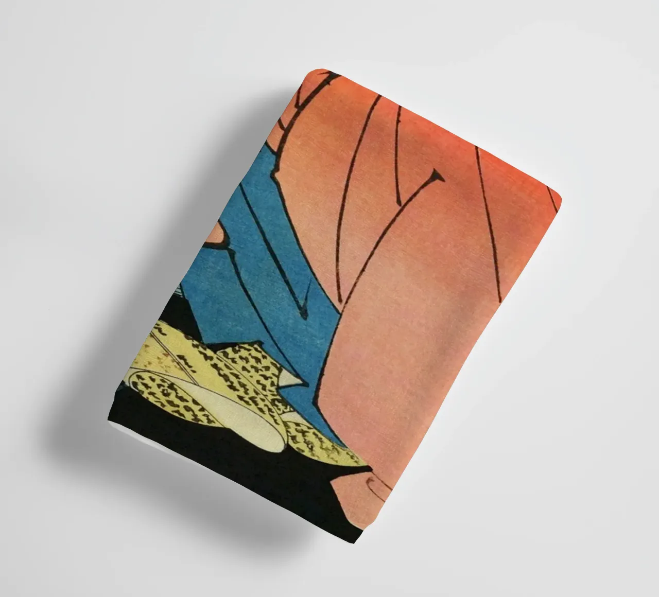 Démon se battant avec un samouraï - Ancien art japonais Ukiyo-e serviette de bain de Masterpieces Of Japanese Art