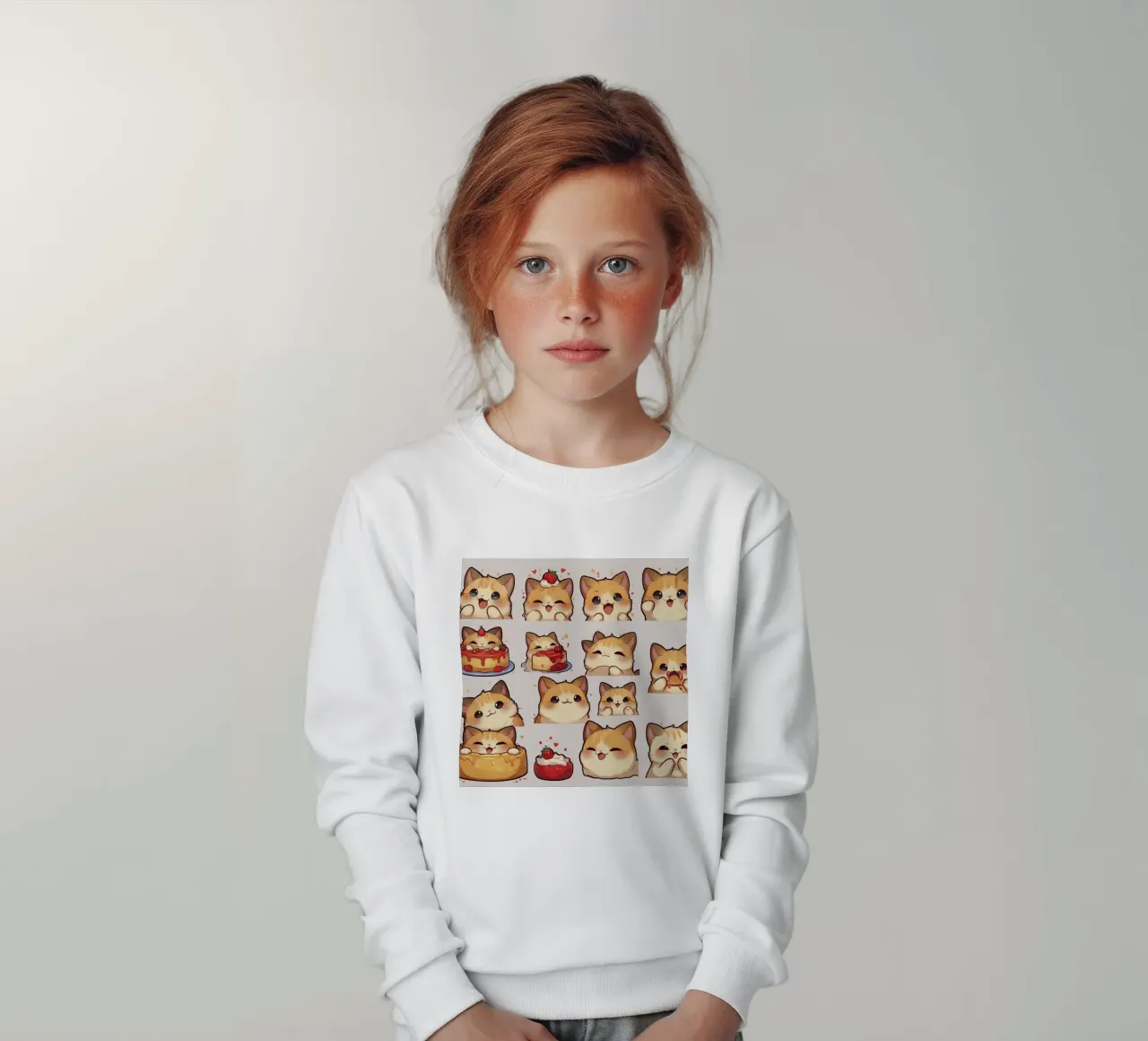 Gatto e pane alle fragole felpa bambino da brockcon Shop