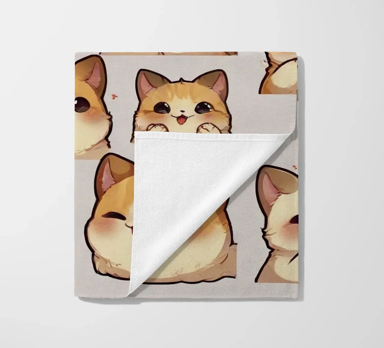 Gatto e pane alle fragole telo mare da brockcon Shop