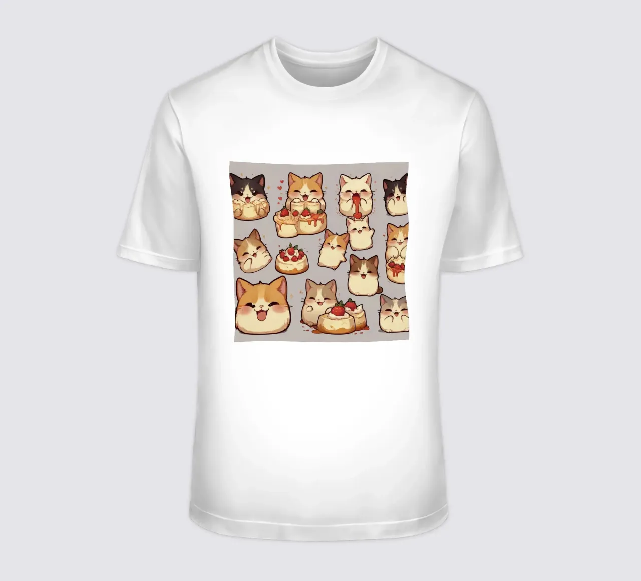 Gatto e pane alle fragole Carino t-shirt da brockcon Shop