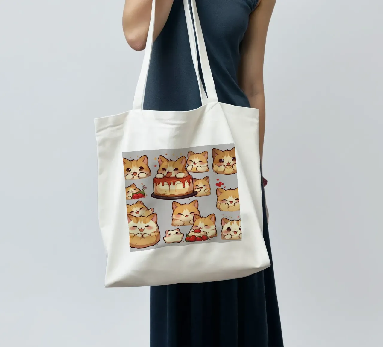 Pane ai gatti e alle fragole borsa in juta da brockcon Shop