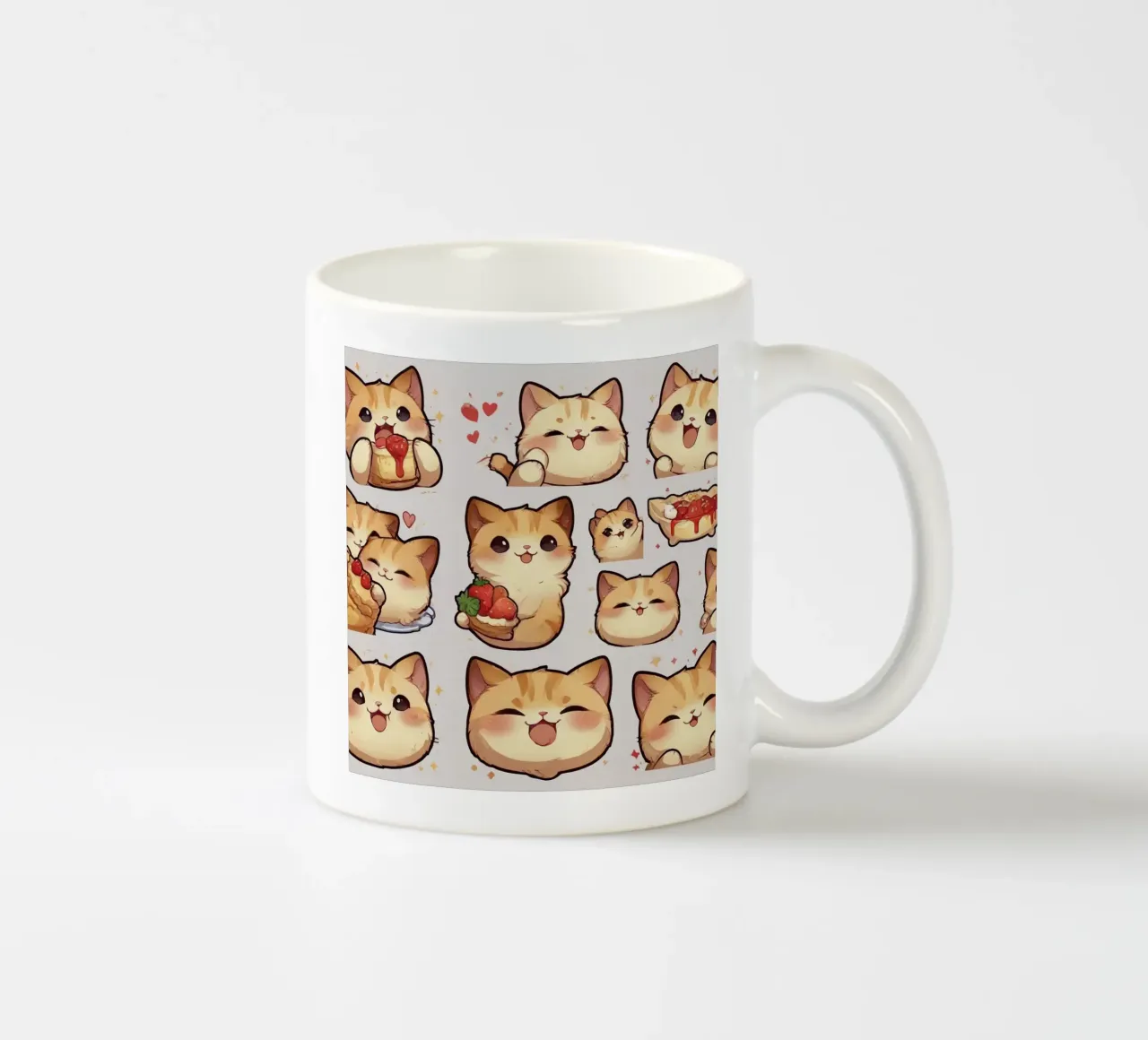 Gatto e fragola tazza in ceramica da brockcon Shop