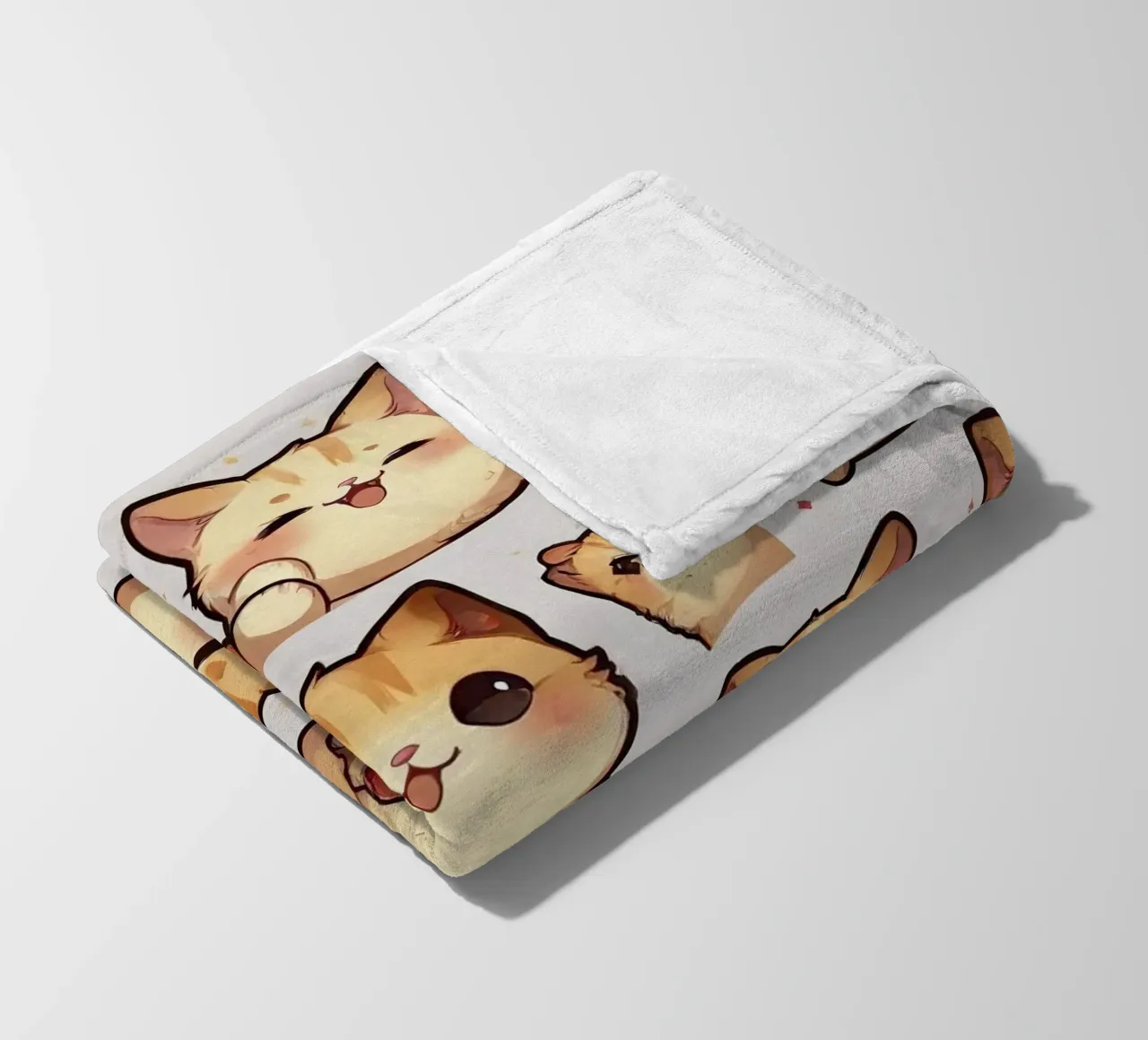 Gatto e fragola coperta in pile da brockcon Shop