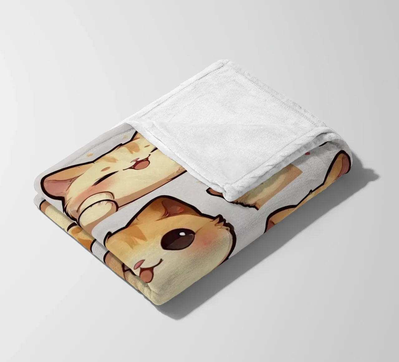 Gatto e fragola coperta in pile da brockcon Shop