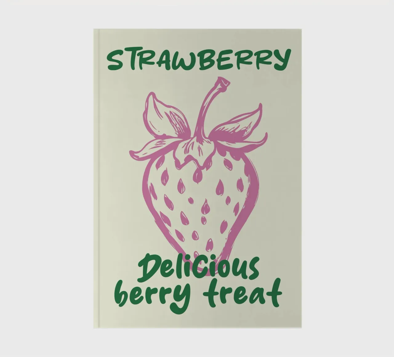 delicious strawberry notebook by ramosashop