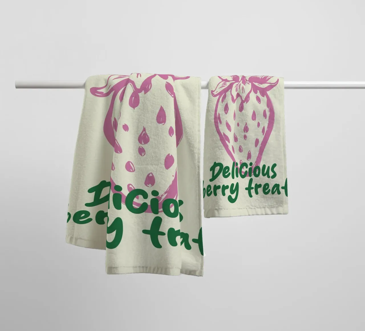 delicious strawberry towel by ramosashop
