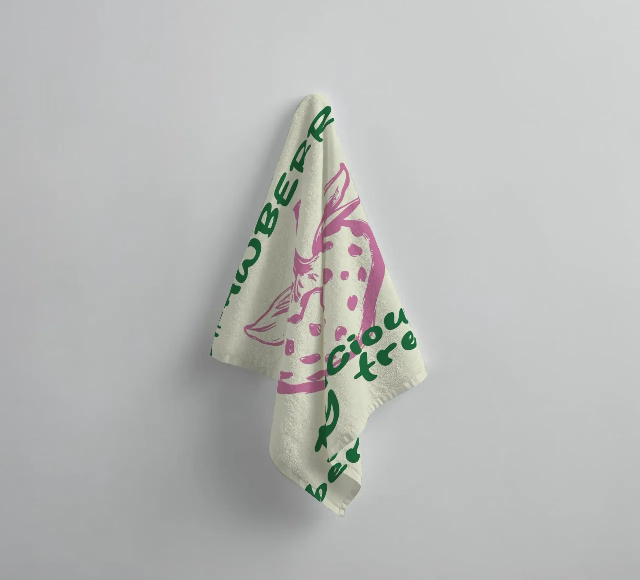 delicious strawberry towel by ramosashop