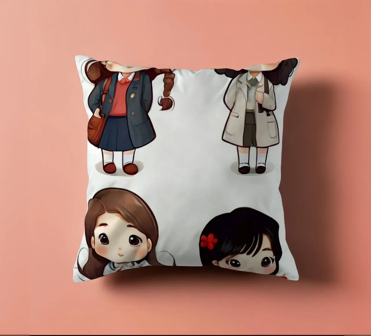 Ragazza carina cuscino da brockcon Shop