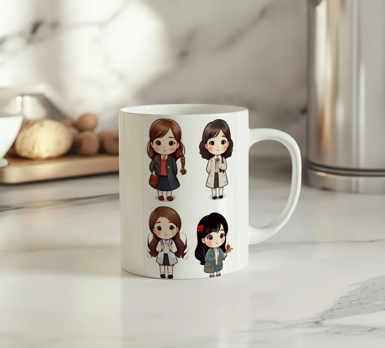 Ragazza carina tazza in ceramica da brockcon Shop
