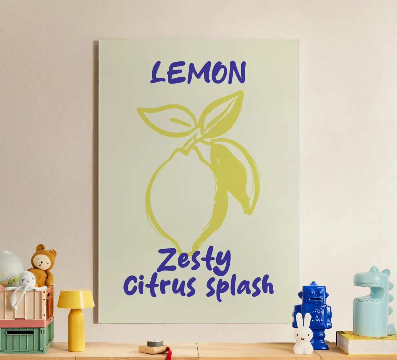 lemon acrylic glass by ramosashop