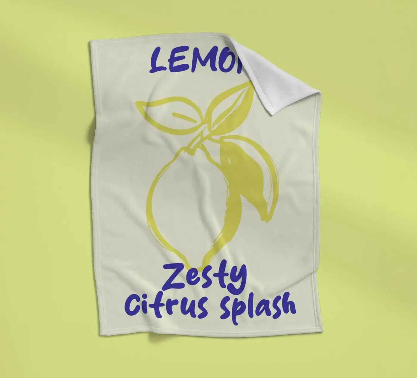 lemon fleecedeken van ramosashop