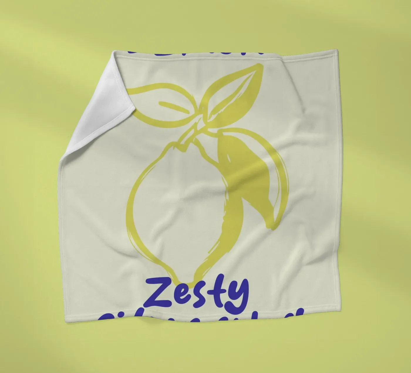 lemon fleecedeken van ramosashop