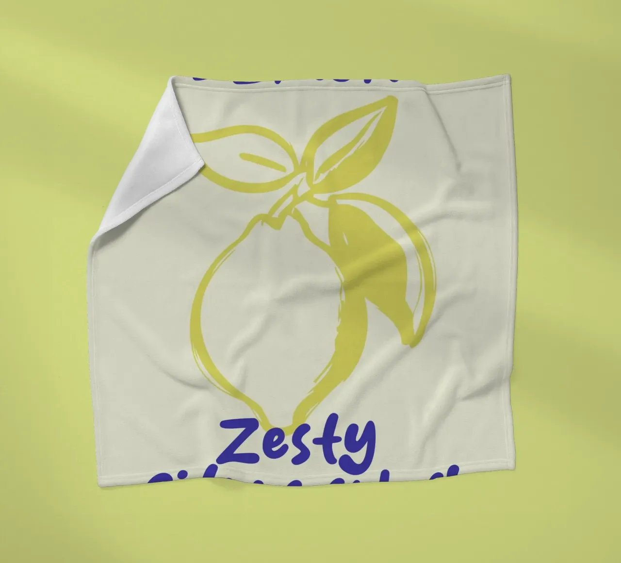 lemon fleecedeken van ramosashop