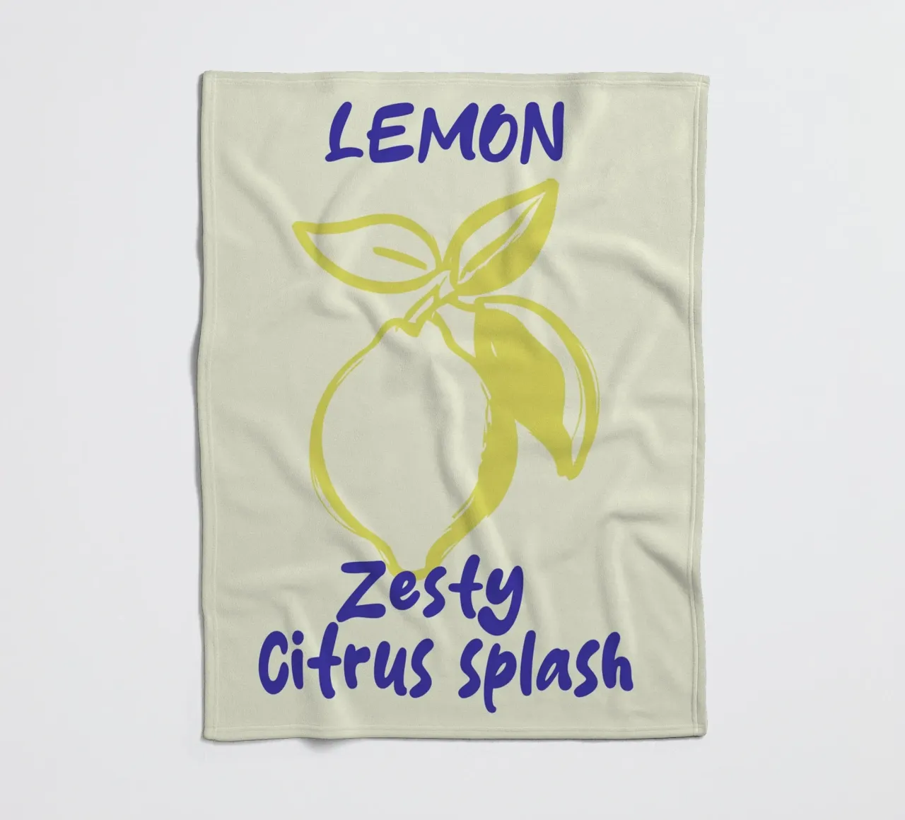lemon fleecedeken van ramosashop