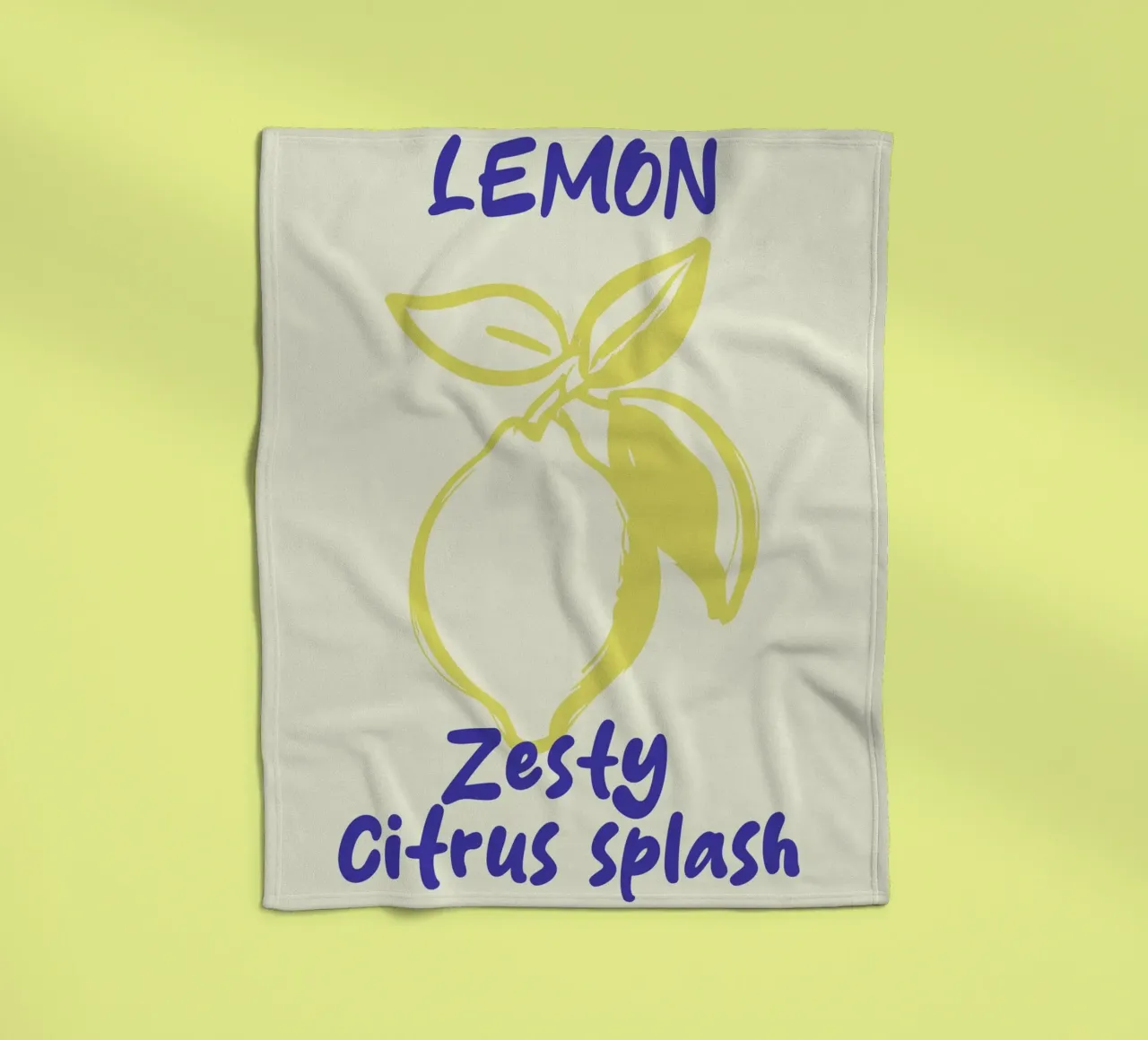 lemon fleecedeken van ramosashop