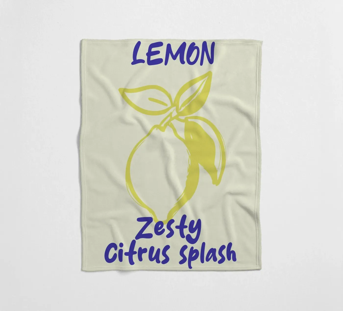 lemon fleecedeken van ramosashop