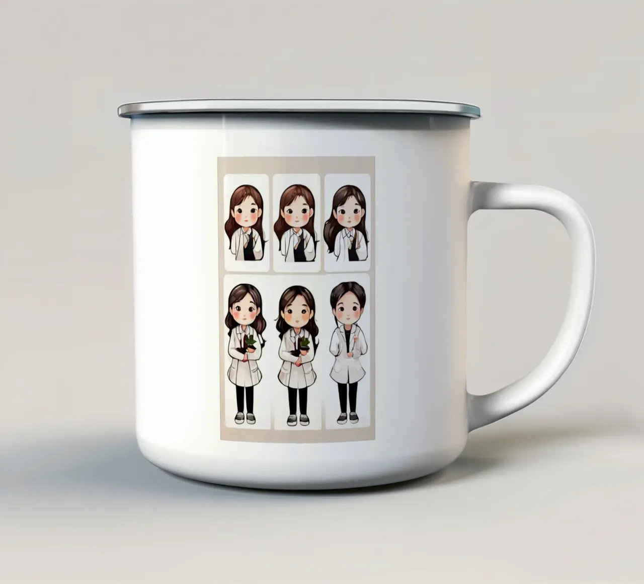 Ragazza tazza in smalto da brockcon Shop