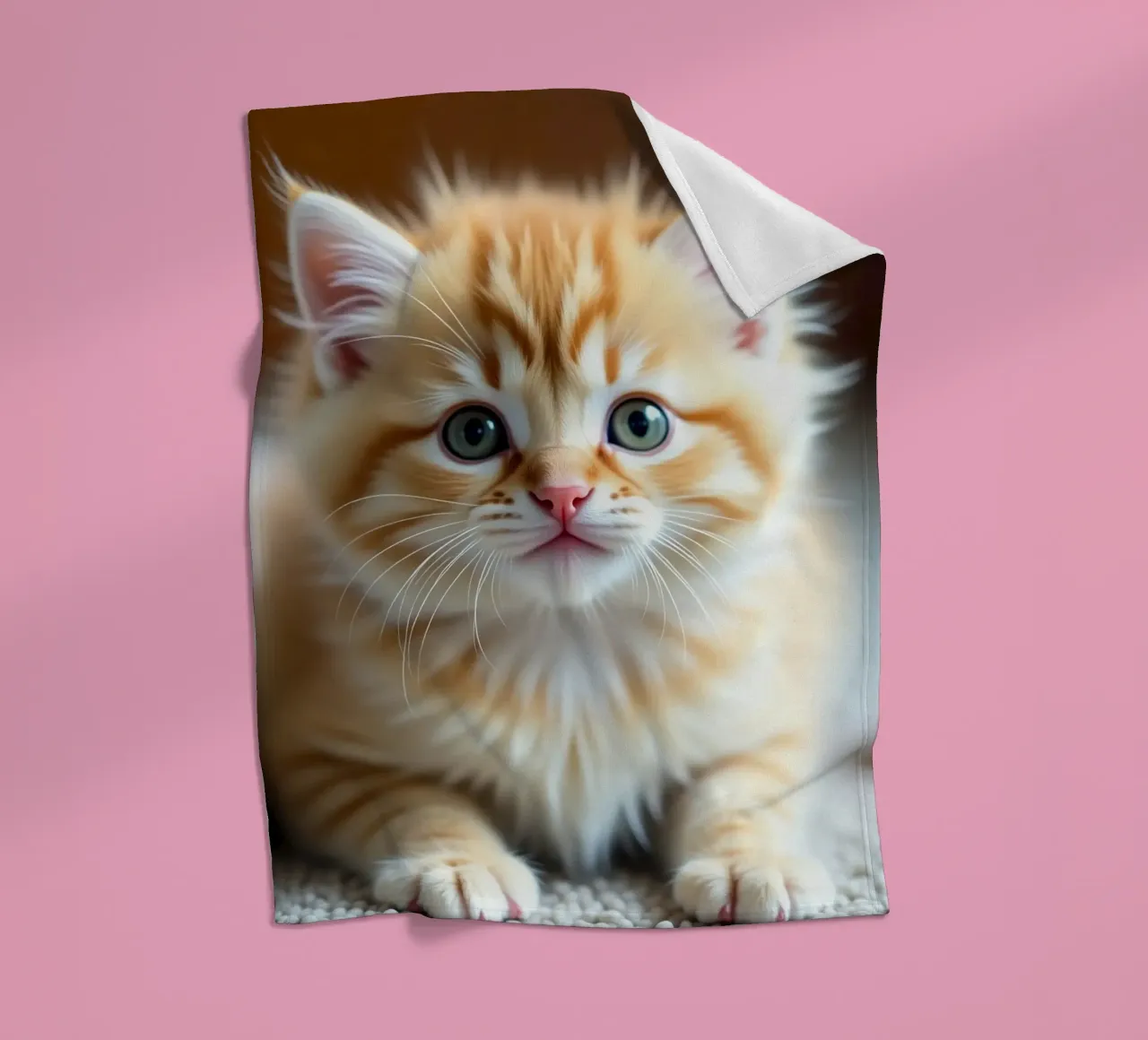 Gatto arancione coperta in pile da brockcon Shop