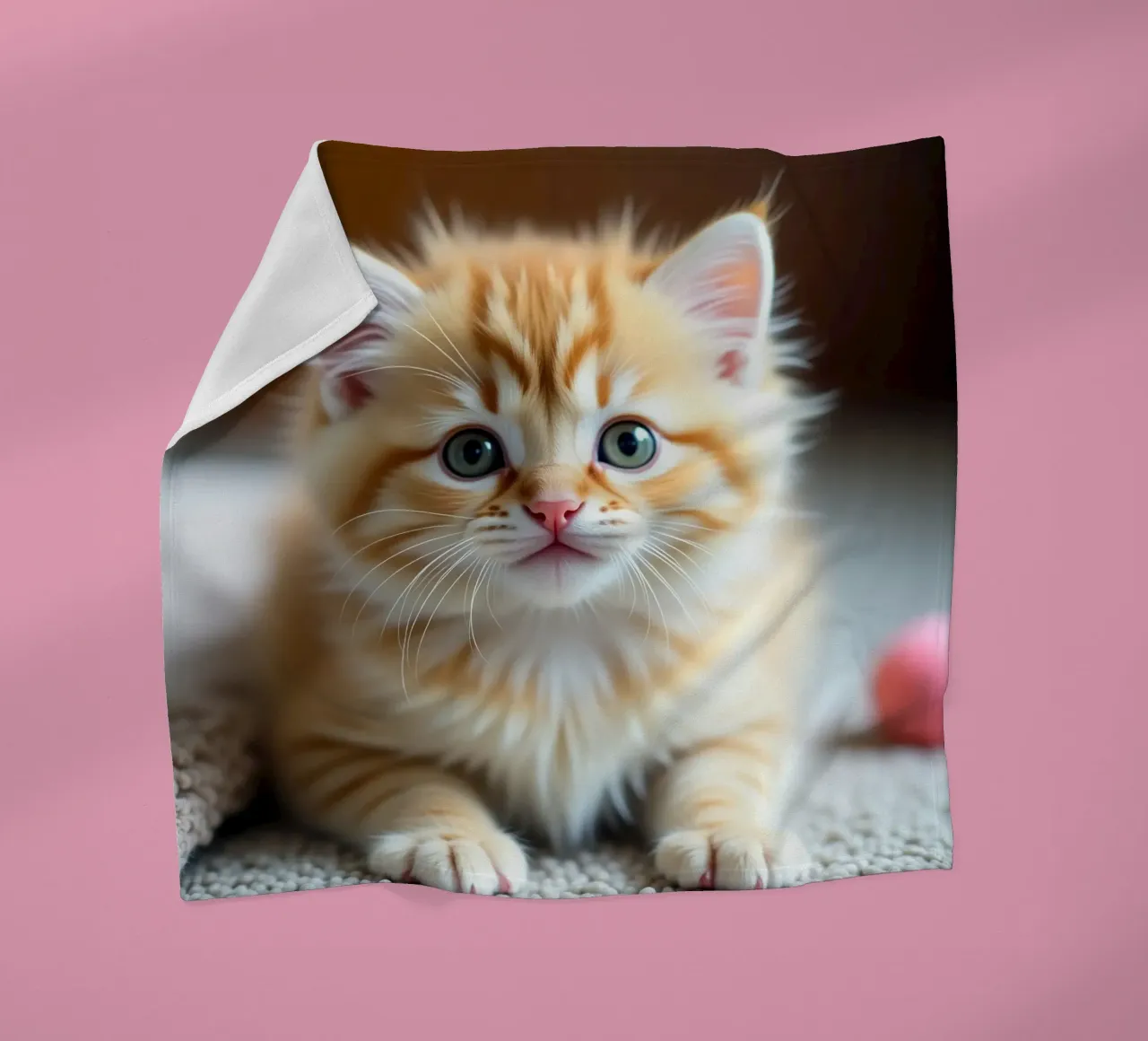 Gatto arancione coperta in pile da brockcon Shop