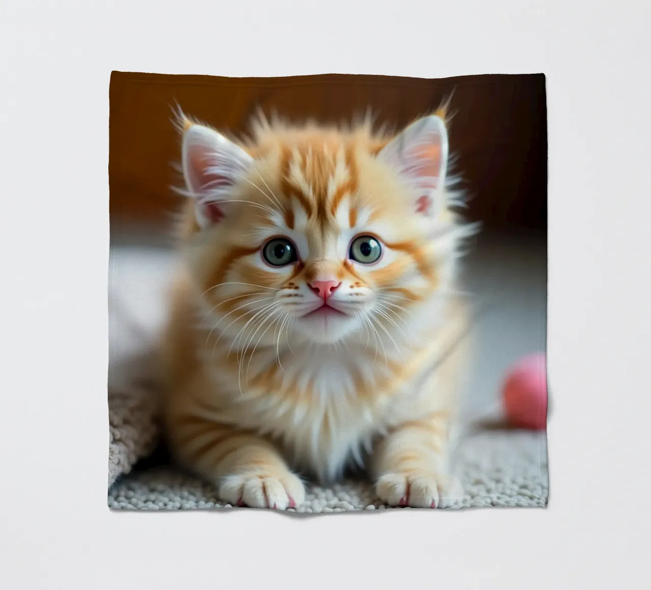 Gatto arancione coperta in pile da brockcon Shop