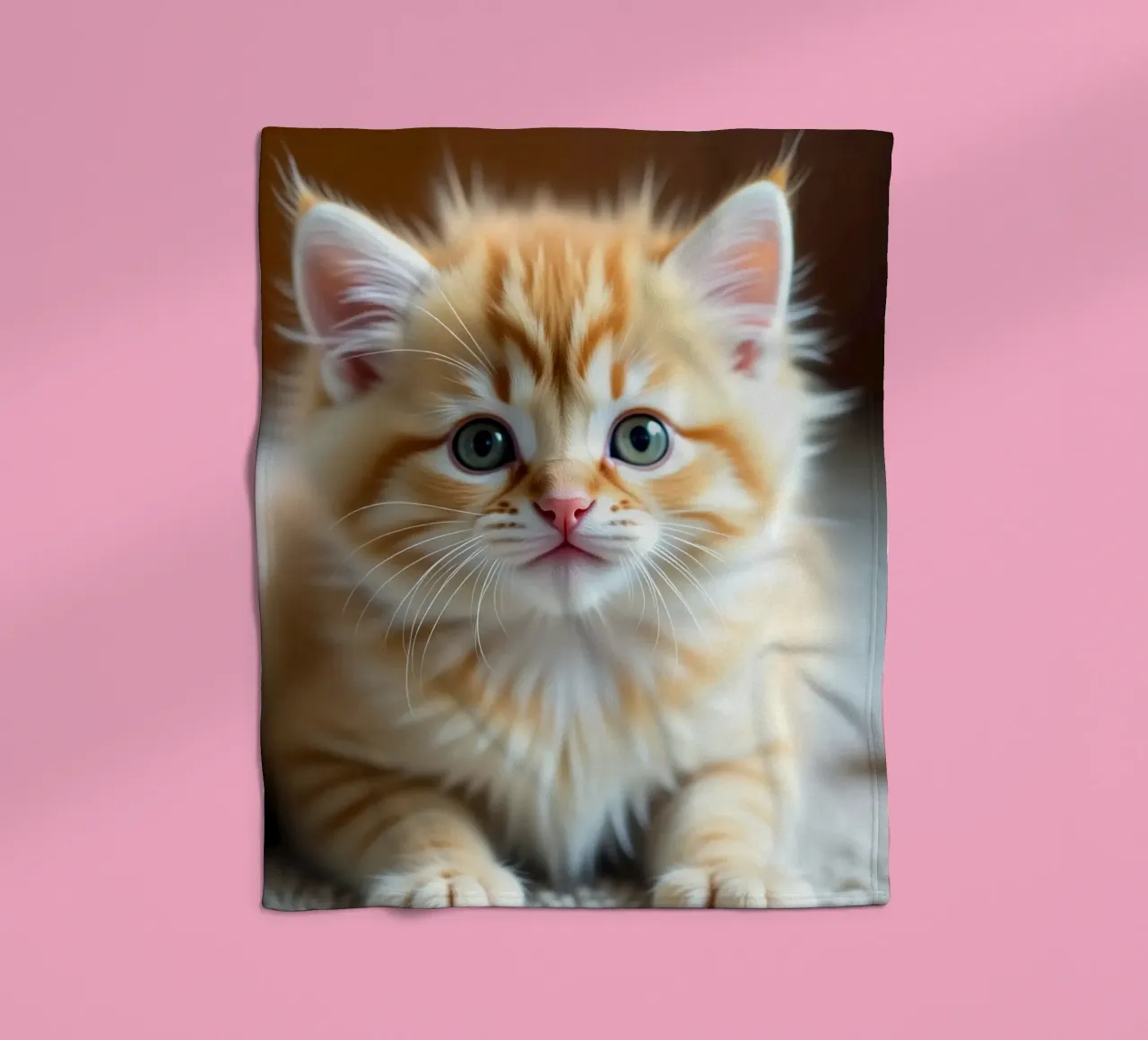 Gatto arancione coperta in pile da brockcon Shop