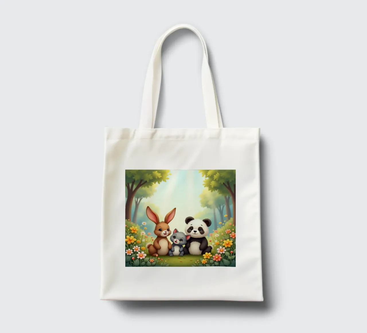 Panda e coniglio borsa in juta da brockcon Shop