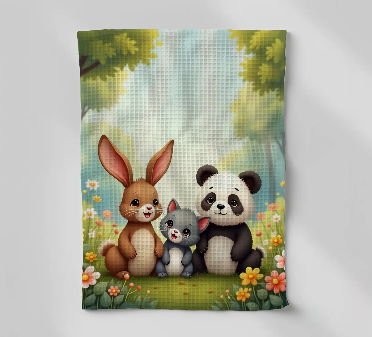 Panda e coniglio canovaccio da cucina da brockcon Shop