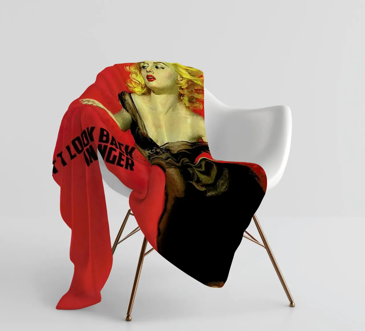 Don't Look Back In Anger coperta in pile da Gallery Print and Art Limited