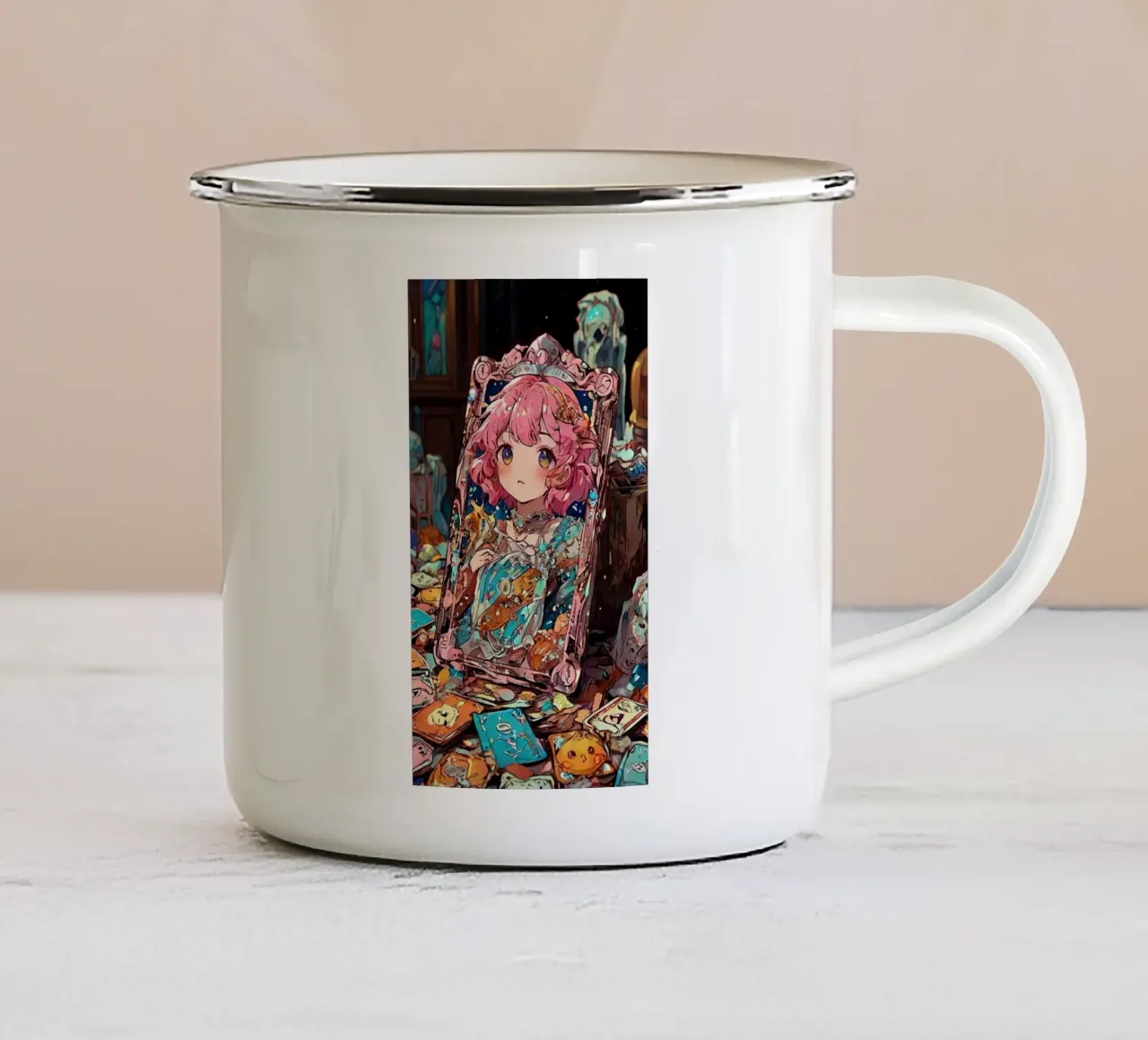 Ritratto Regina tazza in smalto da brockcon Shop