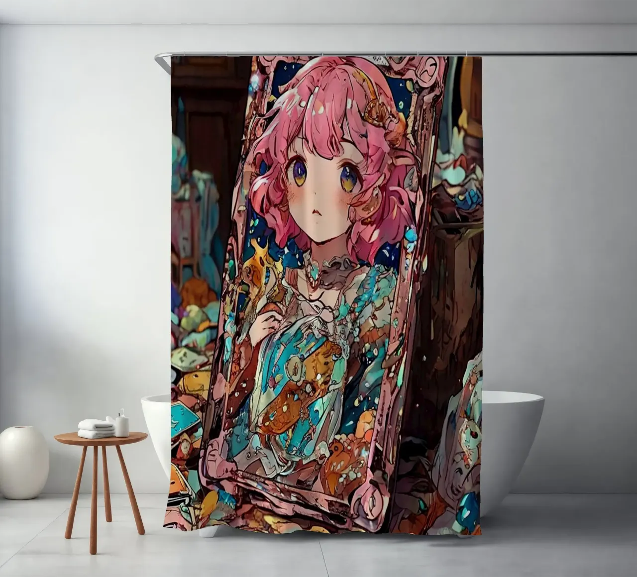 Portrait Queen shower curtain by brockcon Shop