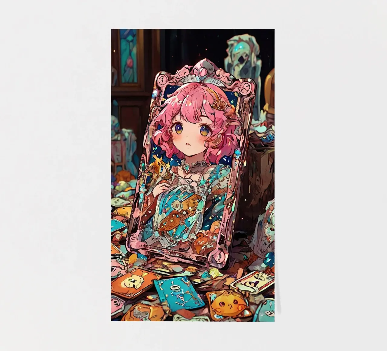 Portrait Queen sticker sheet by brockcon Shop