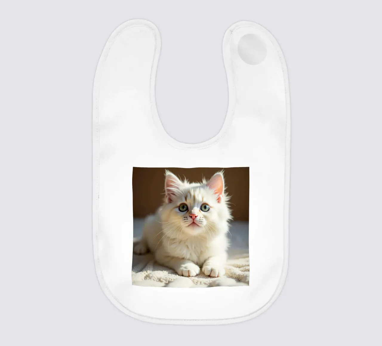 Gatto bianco bavaglino da brockcon Shop
