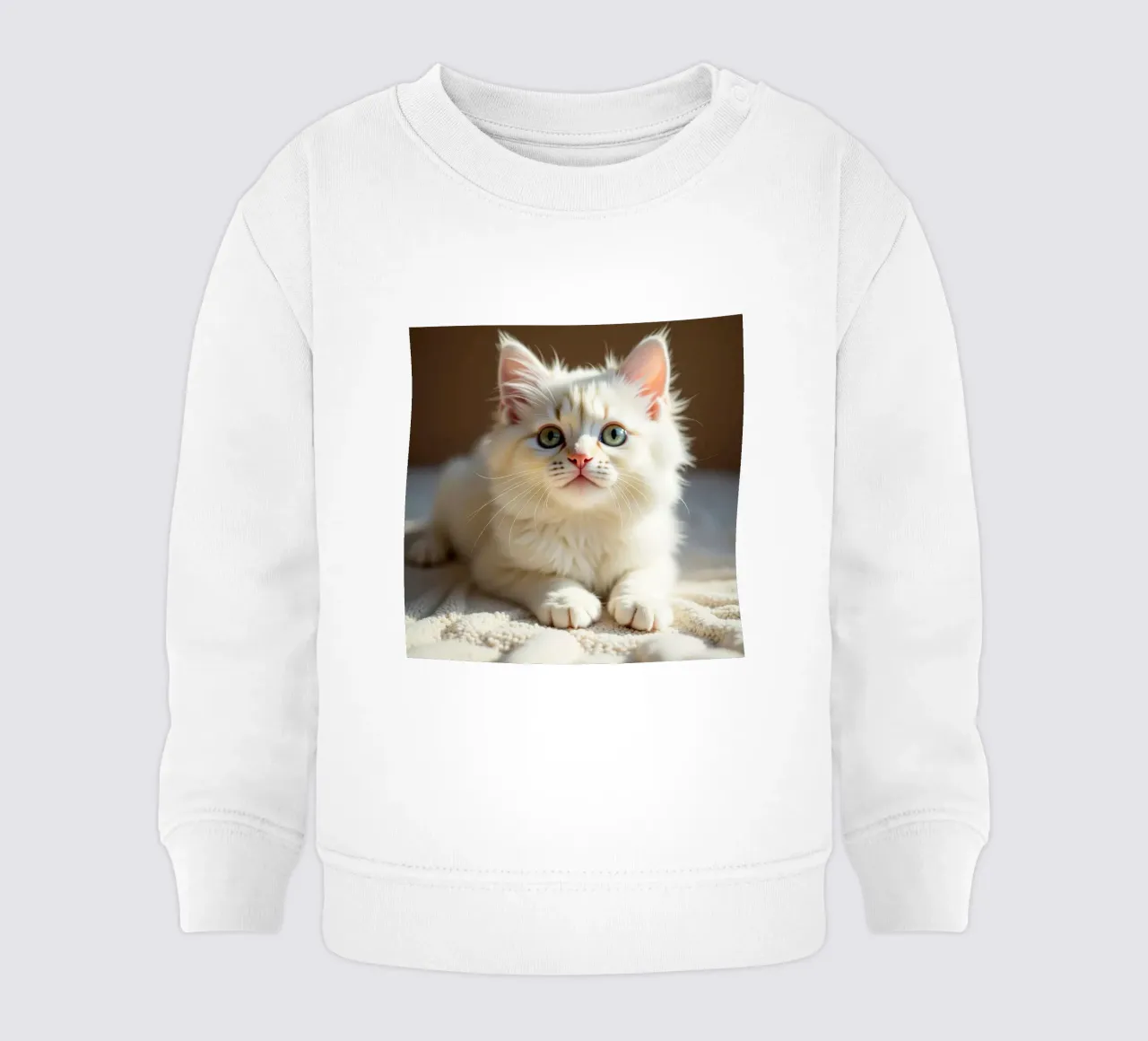 Gatto bianco felpa neonato da brockcon Shop