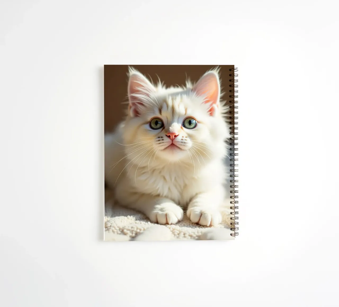 White Cat spiral notebook by brockcon Shop