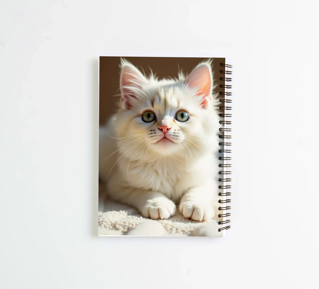 White Cat spiral notebook by brockcon Shop