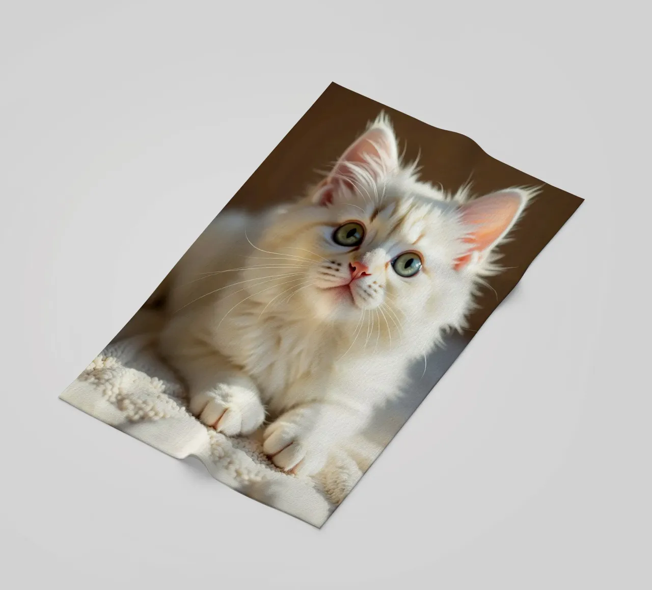 Gatto bianco telo mare da brockcon Shop