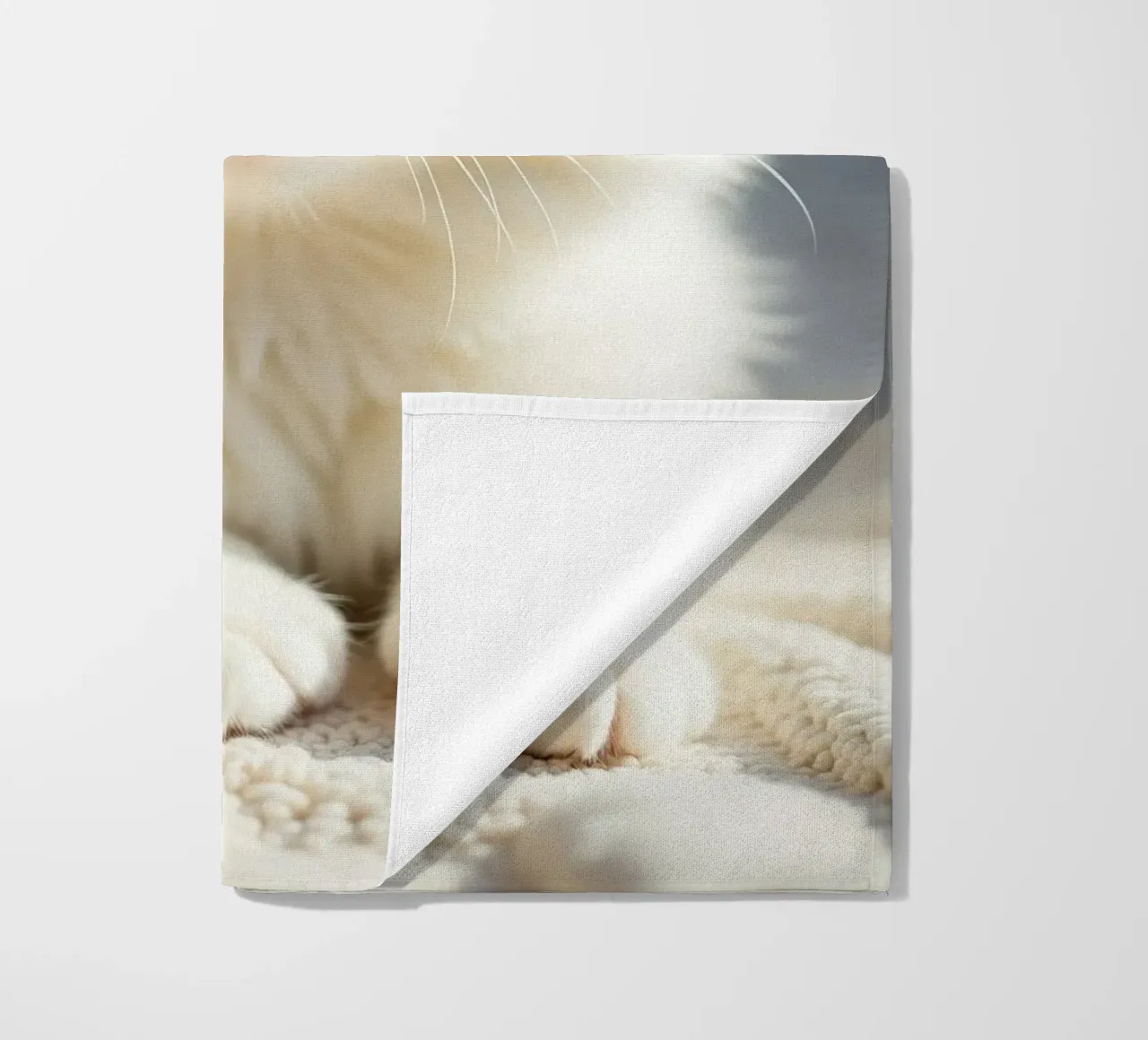 Gatto bianco telo mare da brockcon Shop