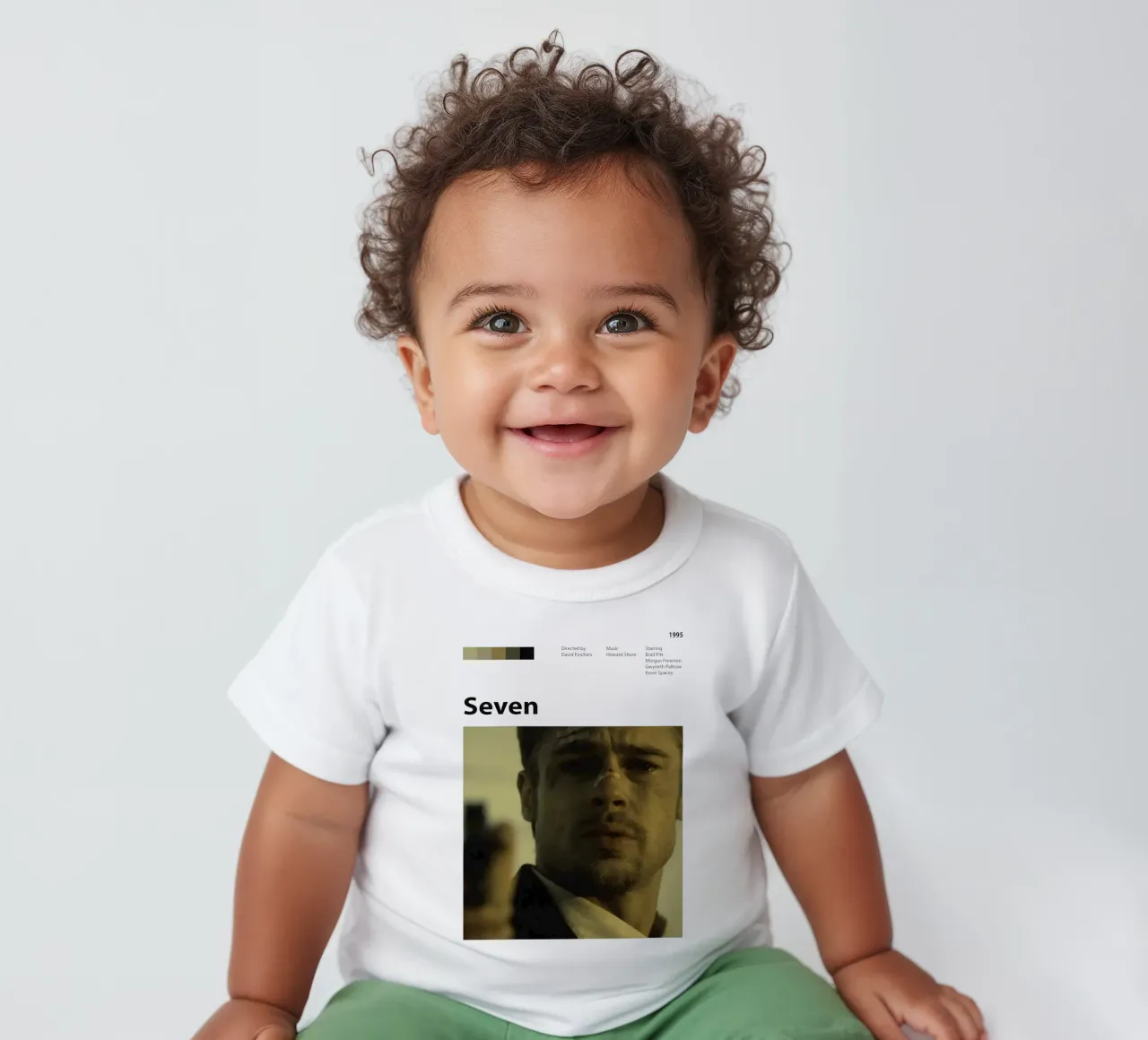 Seven baby t-shirt by 🎞 The Movie Wall
