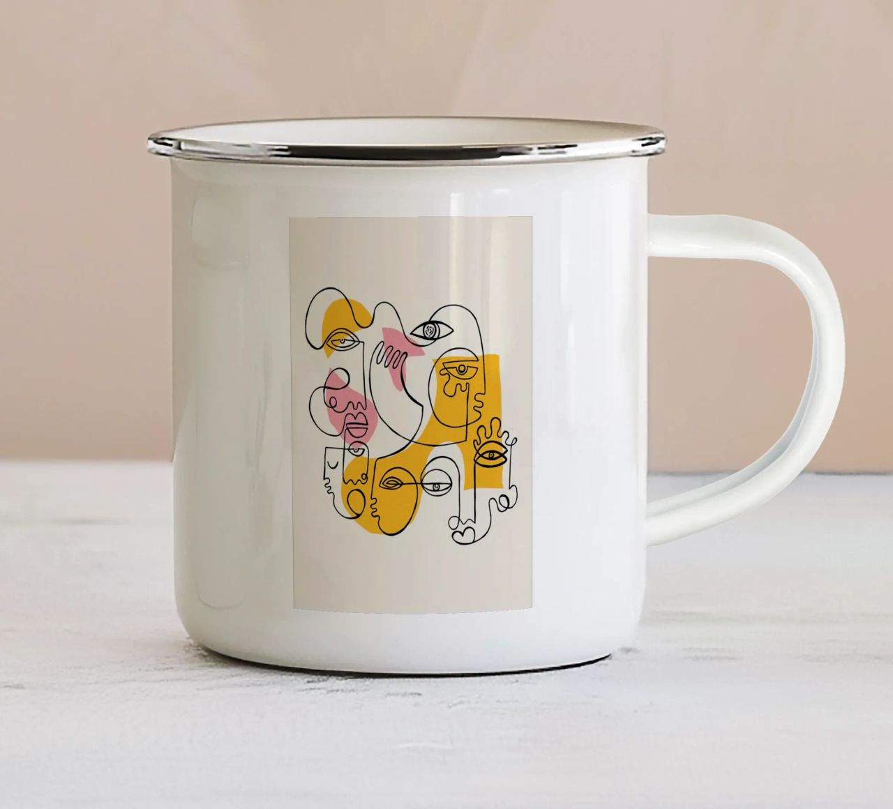 Nuove vie tazza in smalto da vanessa shop