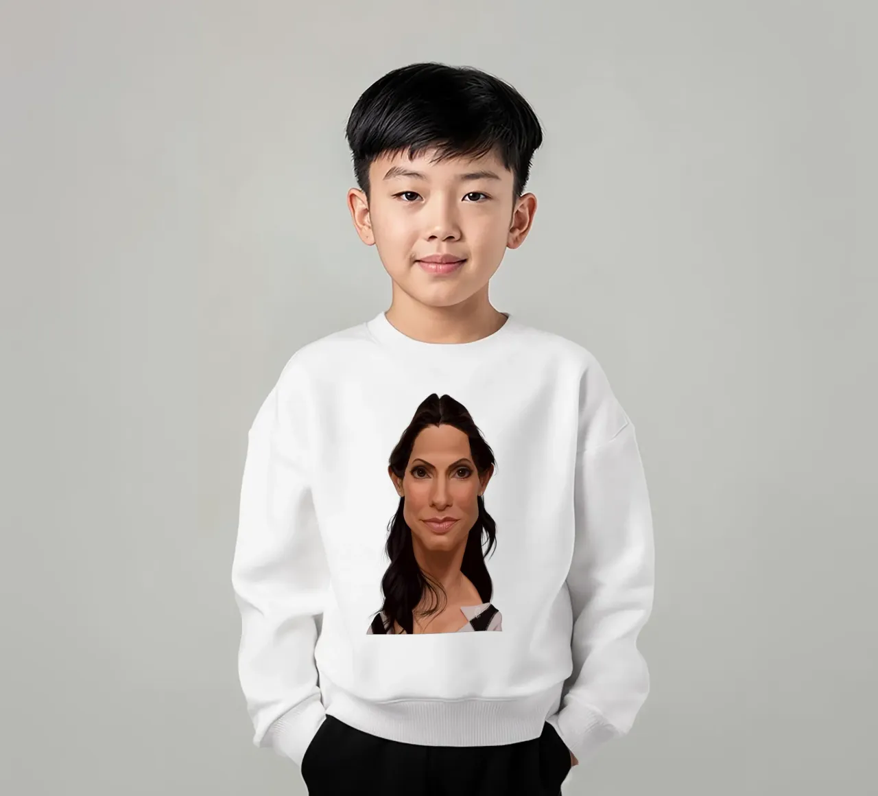 Sandra Bullock felpa bambino da Rob Art | Illustration