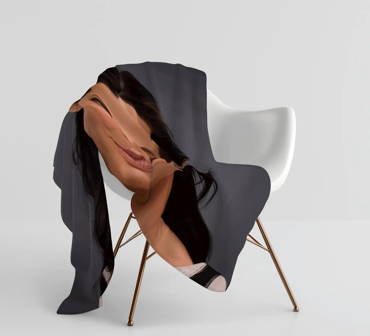Sandra Bullock coperta in pile da Rob Art | Illustration