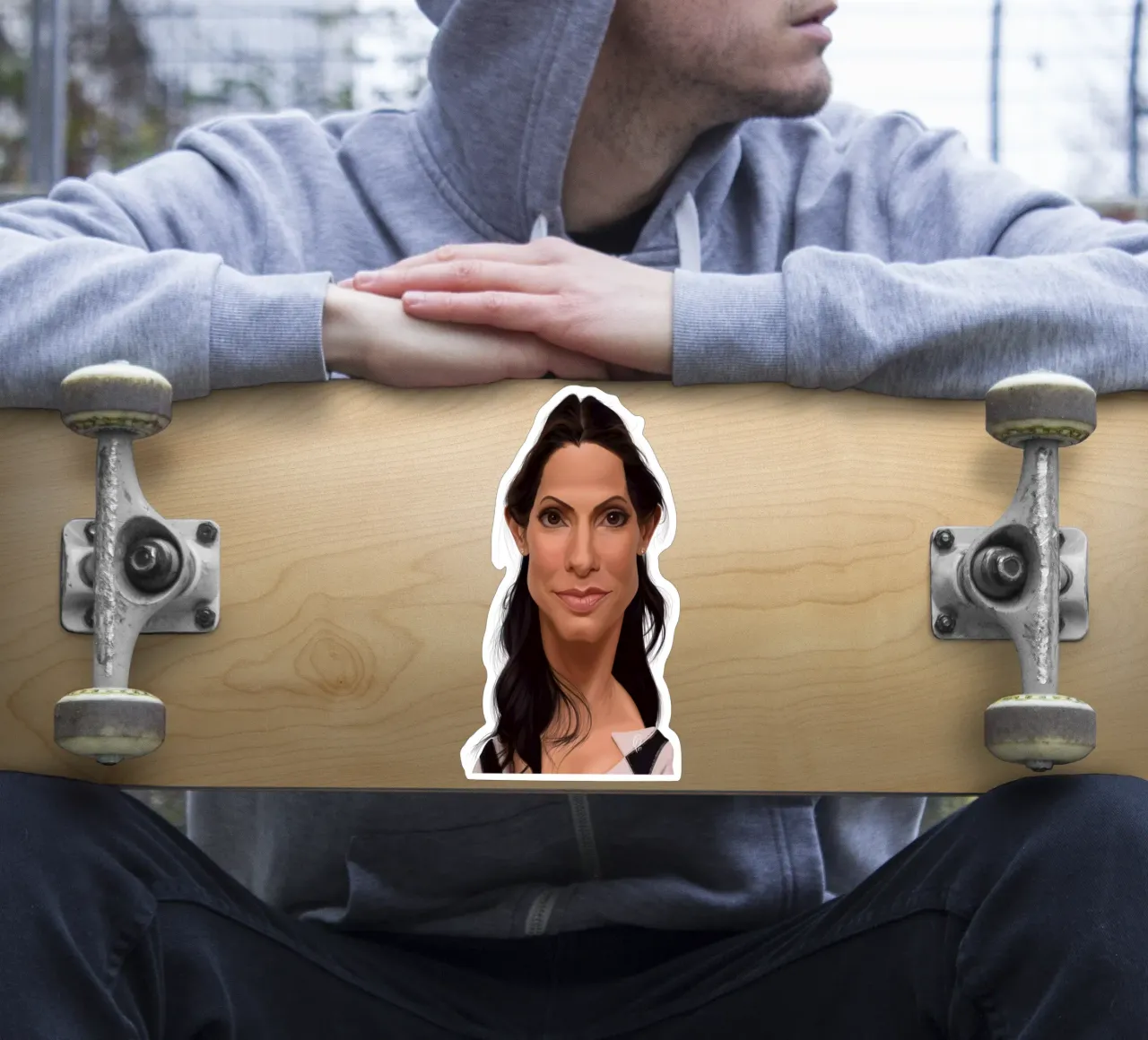 Sandra Bullock sticker by Rob Art | Illustration