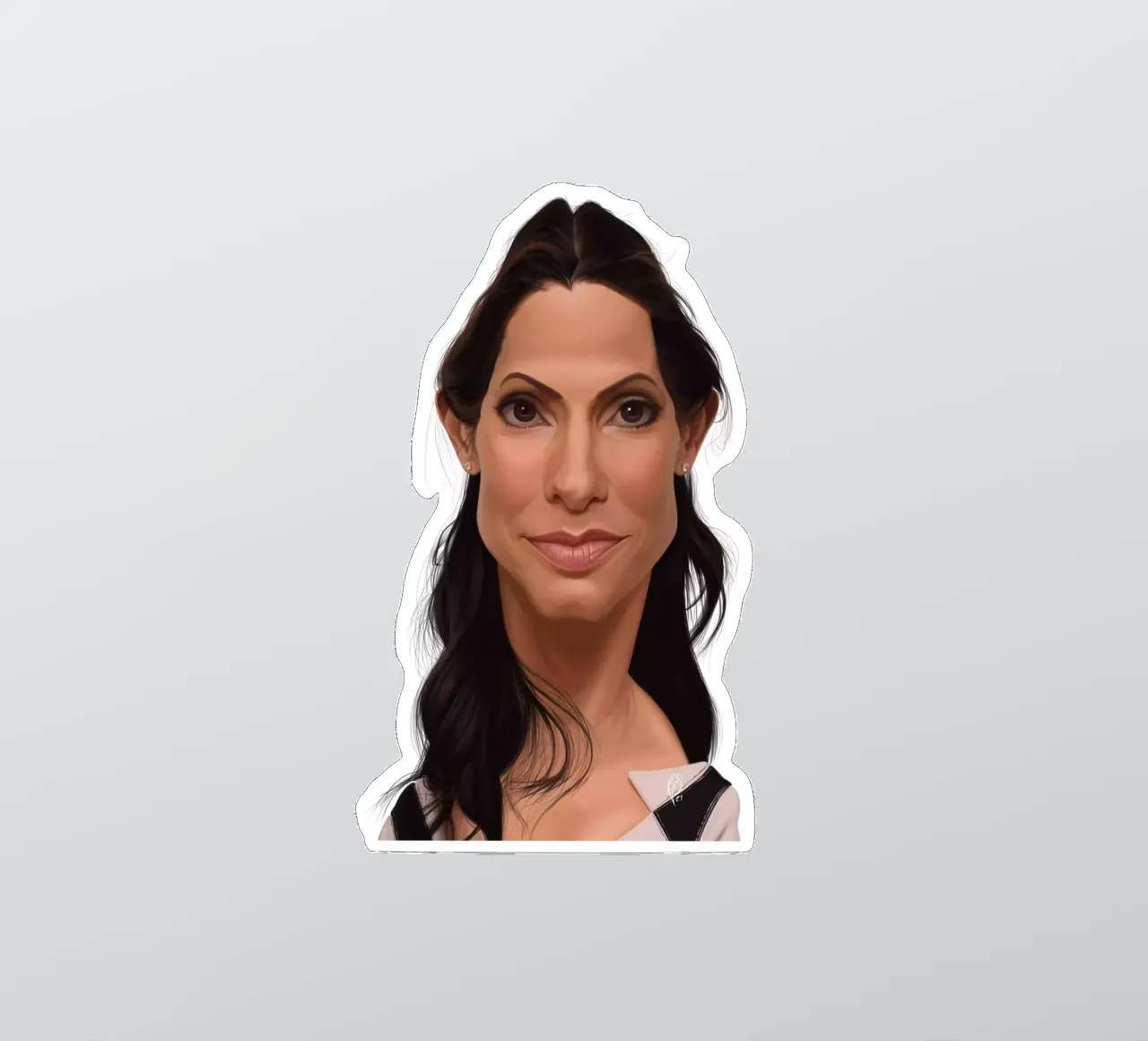 Sandra Bullock sticker by Rob Art | Illustration