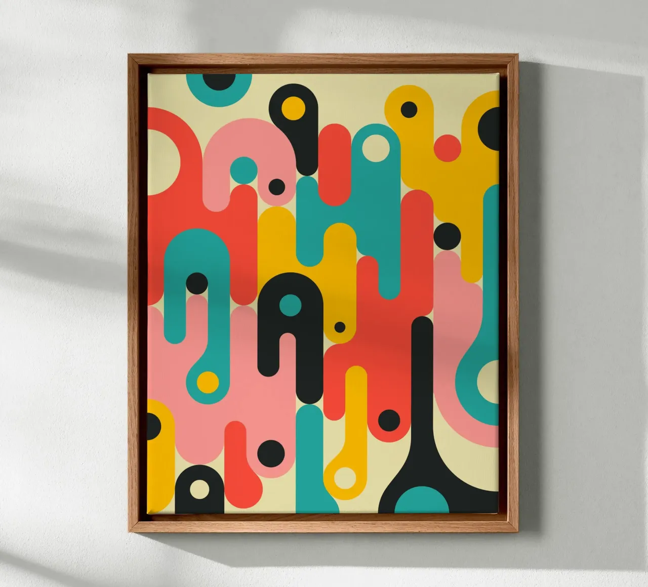 PULSE canvas met Baklijst van Jazzberry Blue