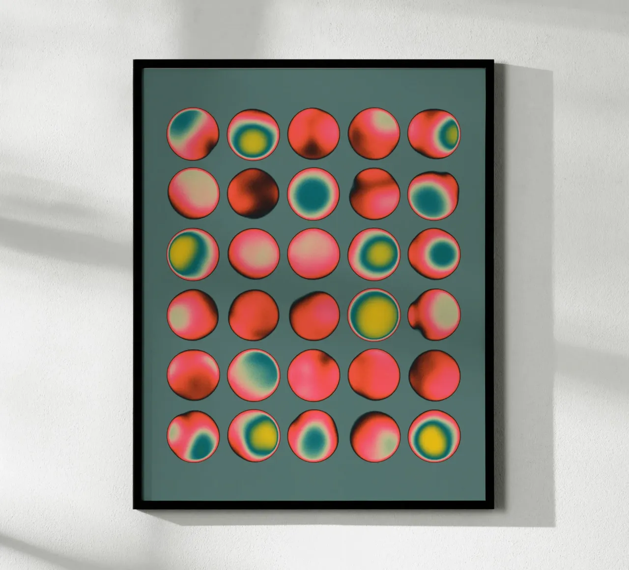 COLORE BRUCIATO 26 poster con telaio in legno da Jazzberry Blue